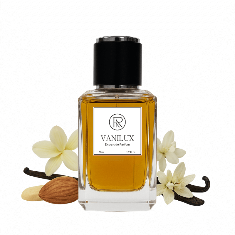 Frago VANILUX perfume bottle with fruits – gourmand vanilla fragrance