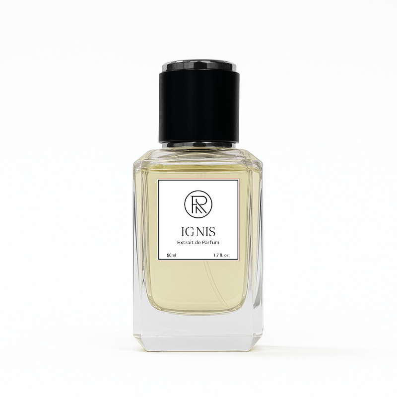 Frago IGNIS perfume bottle – spicy amber fragrance
